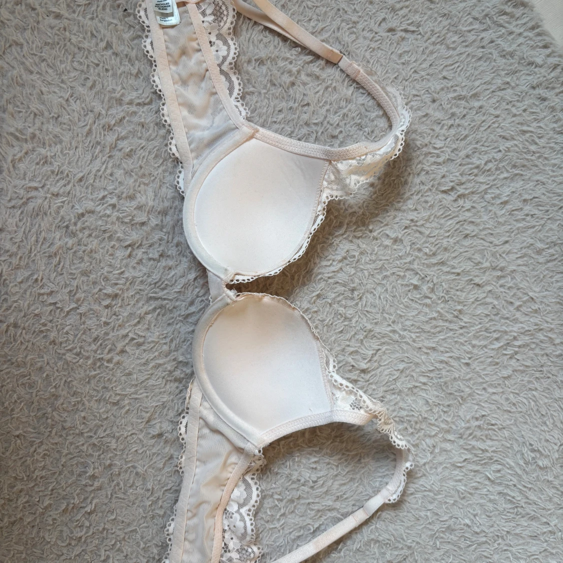 Ljus rosa push up spets bh - 2