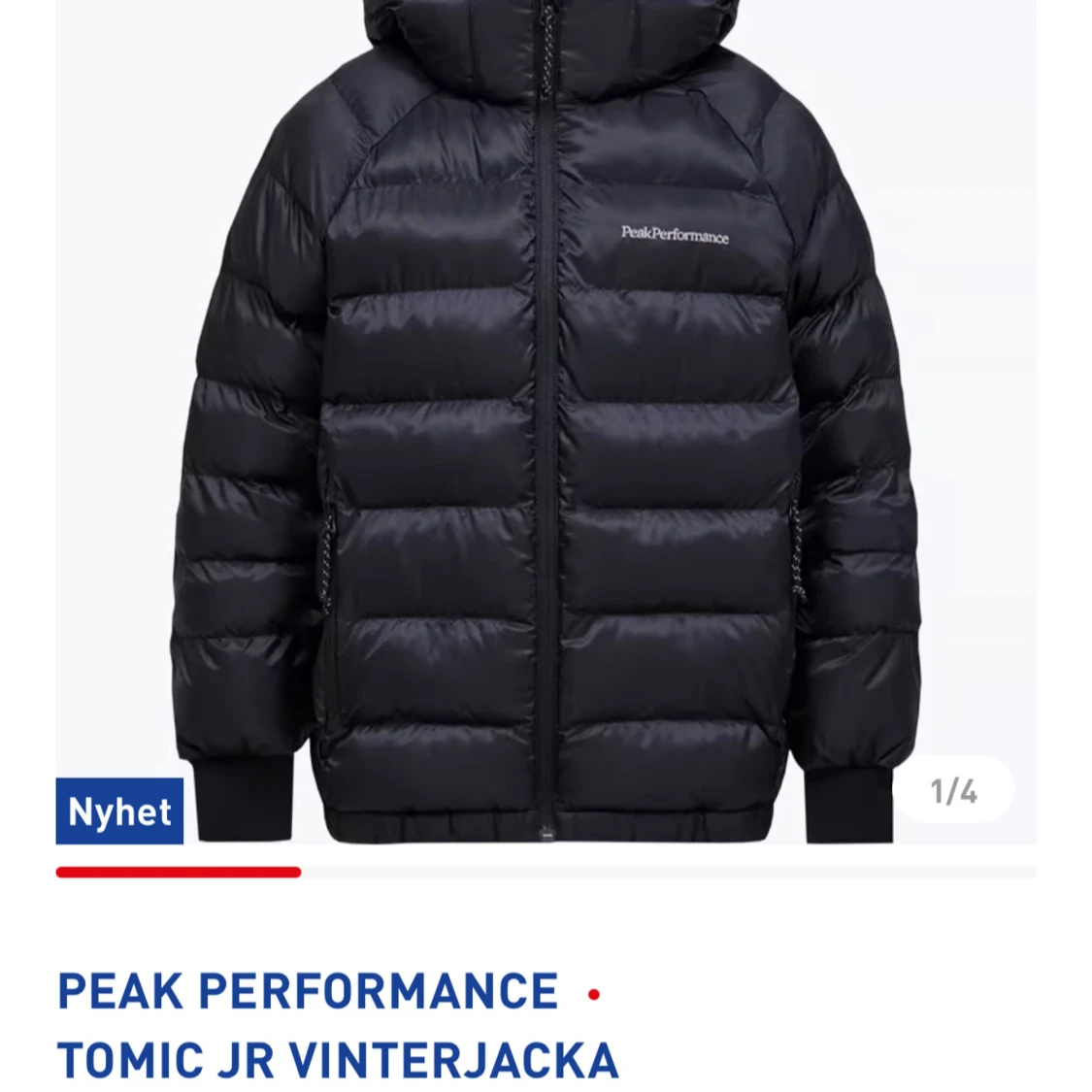 Svart Peak Performance pufferjacka - 3