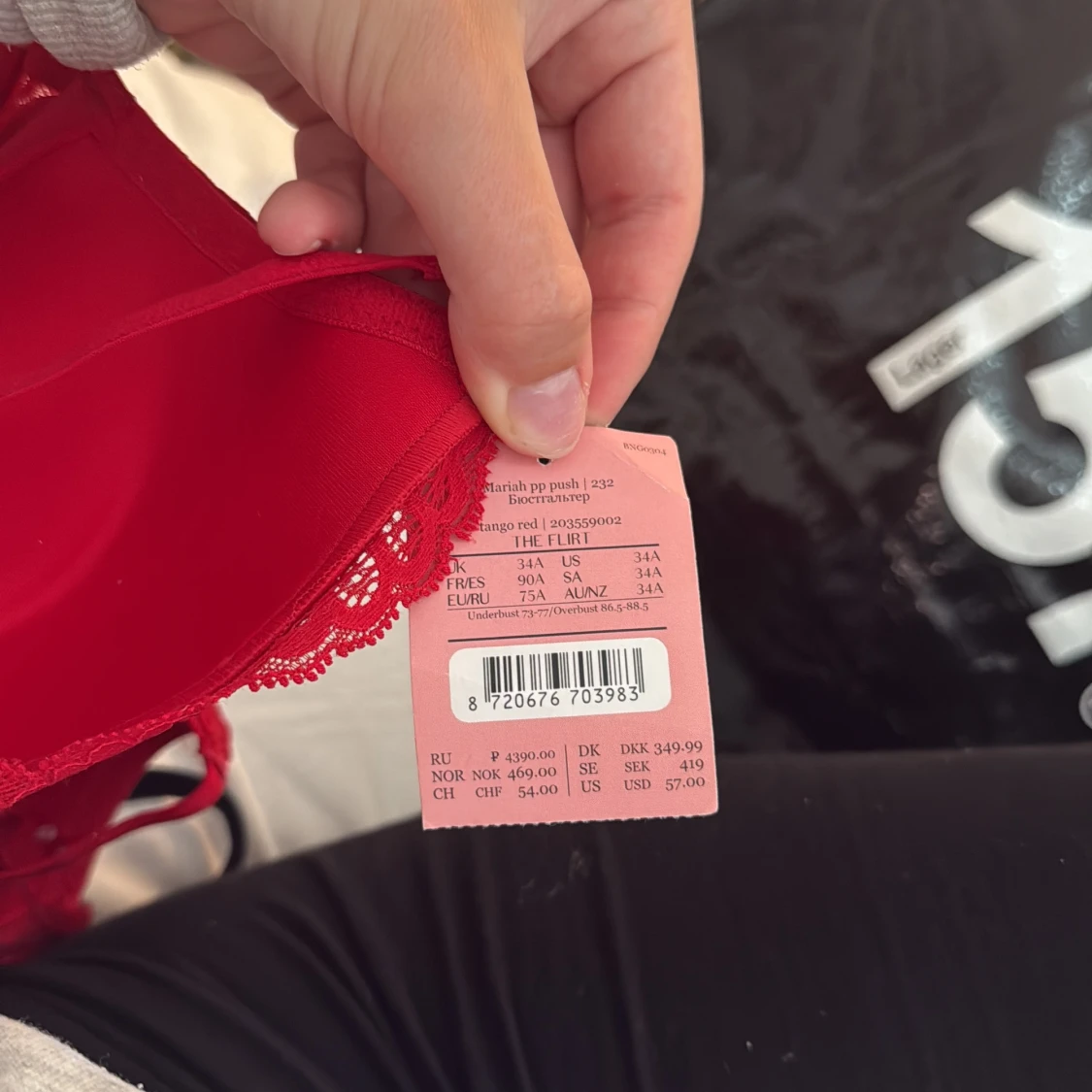 Röd push-up bygel-bh hunkemöller - 3