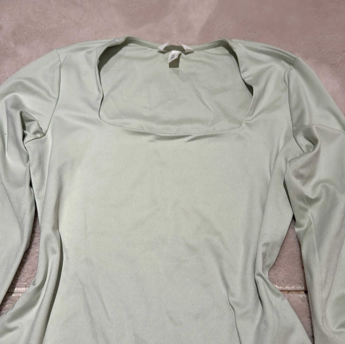 Ljusgrön långärmad topp H&M - 1