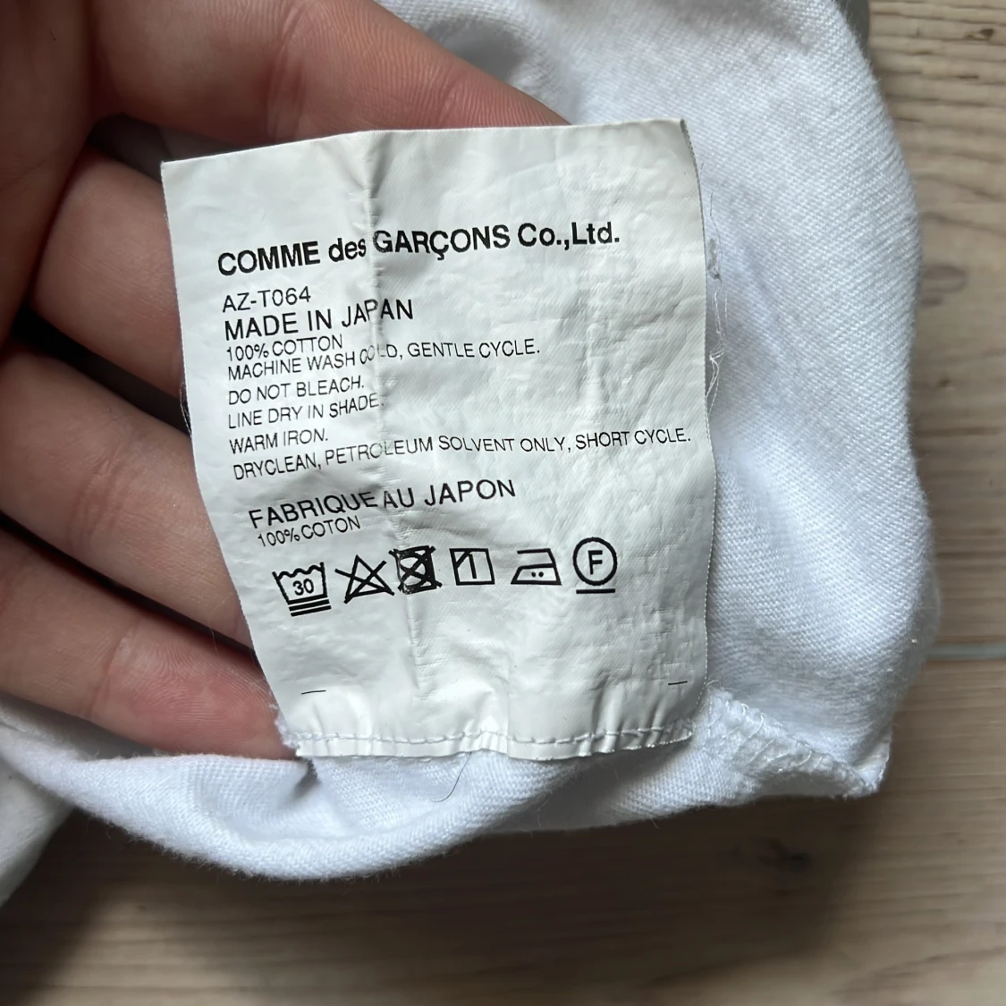 Vit t-shirt Comme des Garçons Play - 2