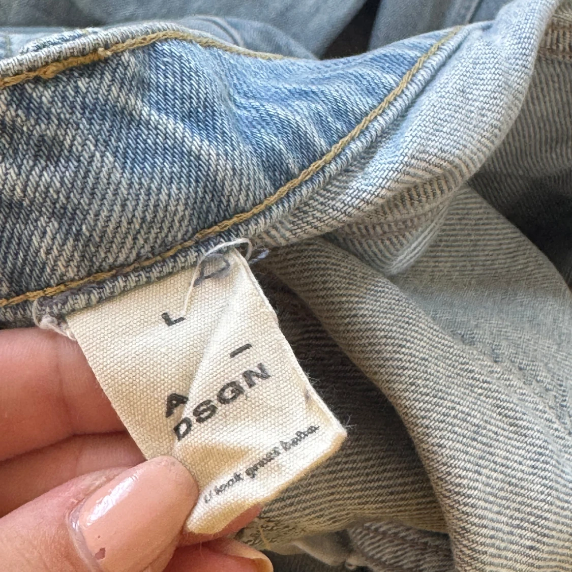 Ljusblå jeans från A_DSGN, storlek L - 3