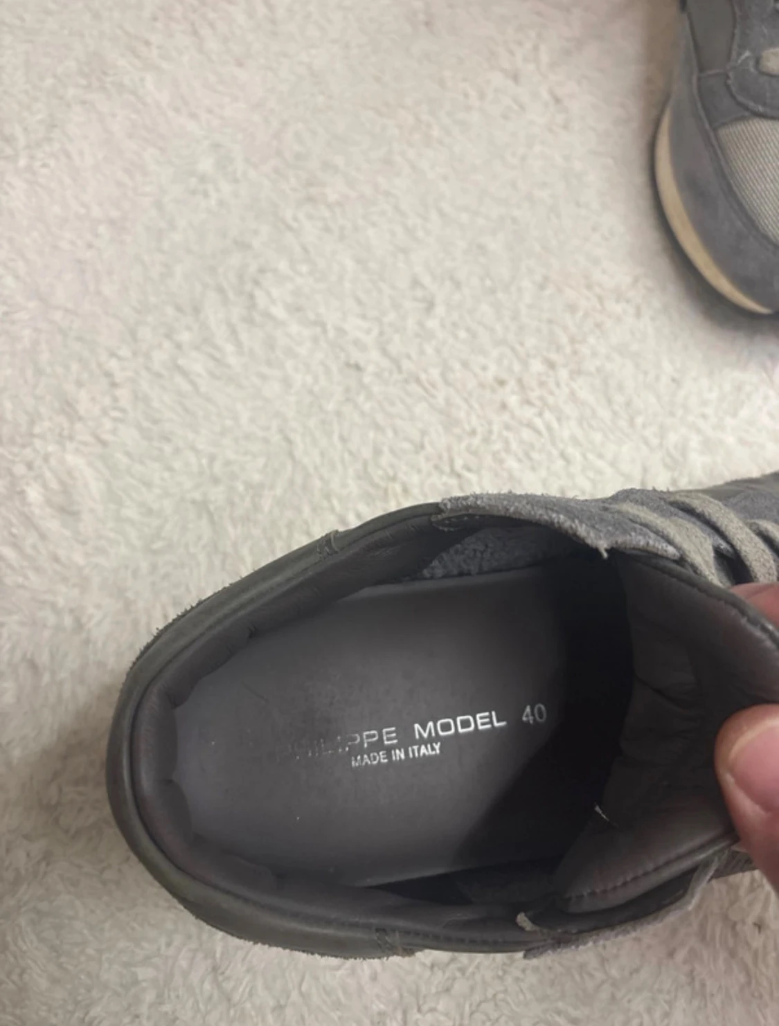 Grå Philippe Model sneakers strl 40 - 2