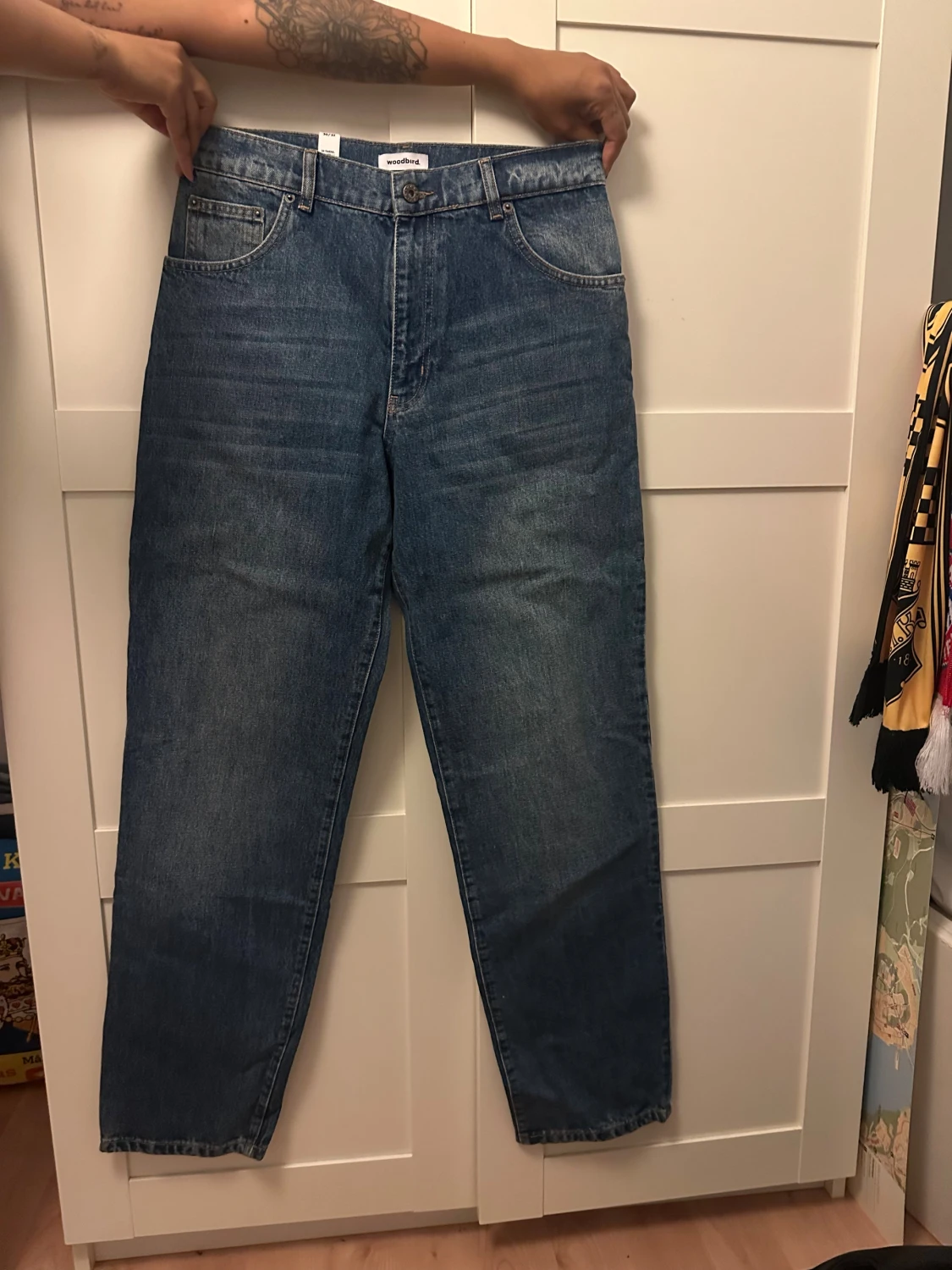Blå jeans från Woodbird, storlek 30/32 - 2
