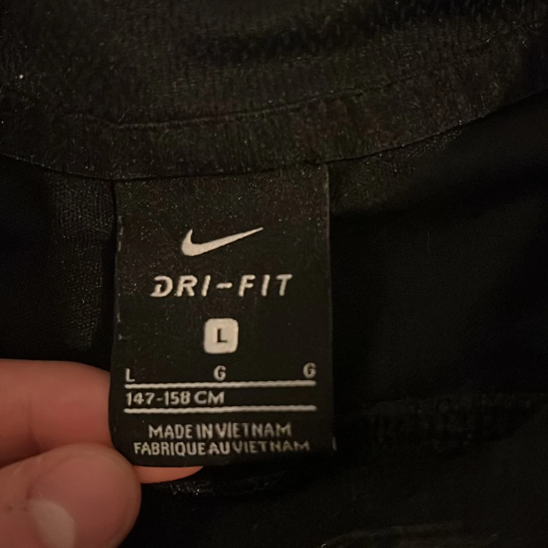 Nike svart half zip träningströja L - 1