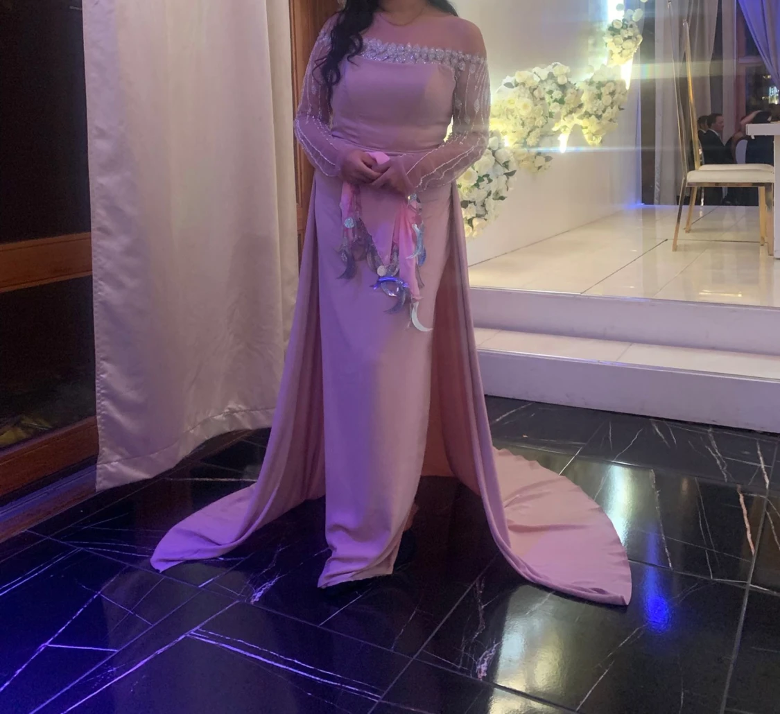 Ljusrosa långklänning  - 2