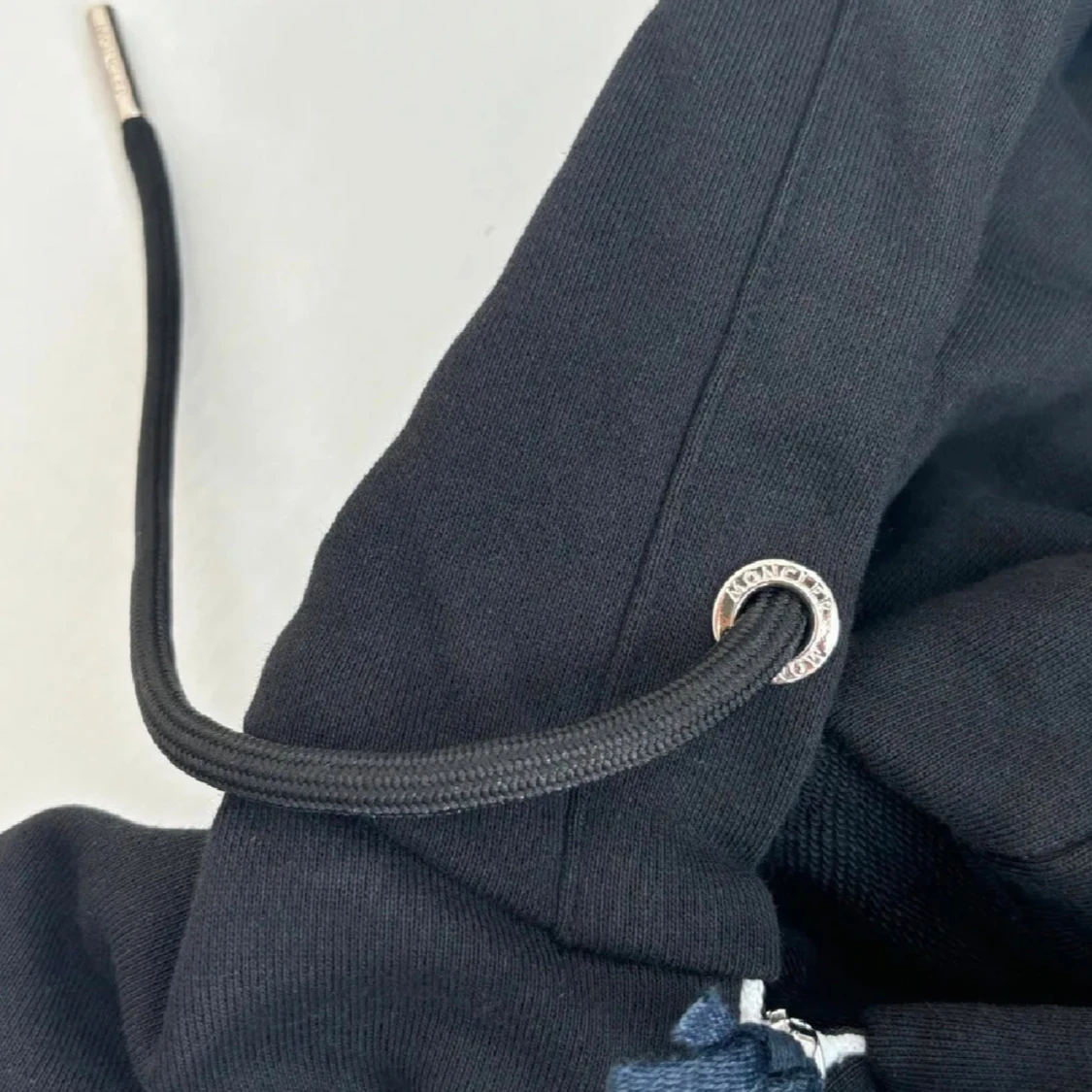 Svart Moncler hoodie med dragkedja - 3