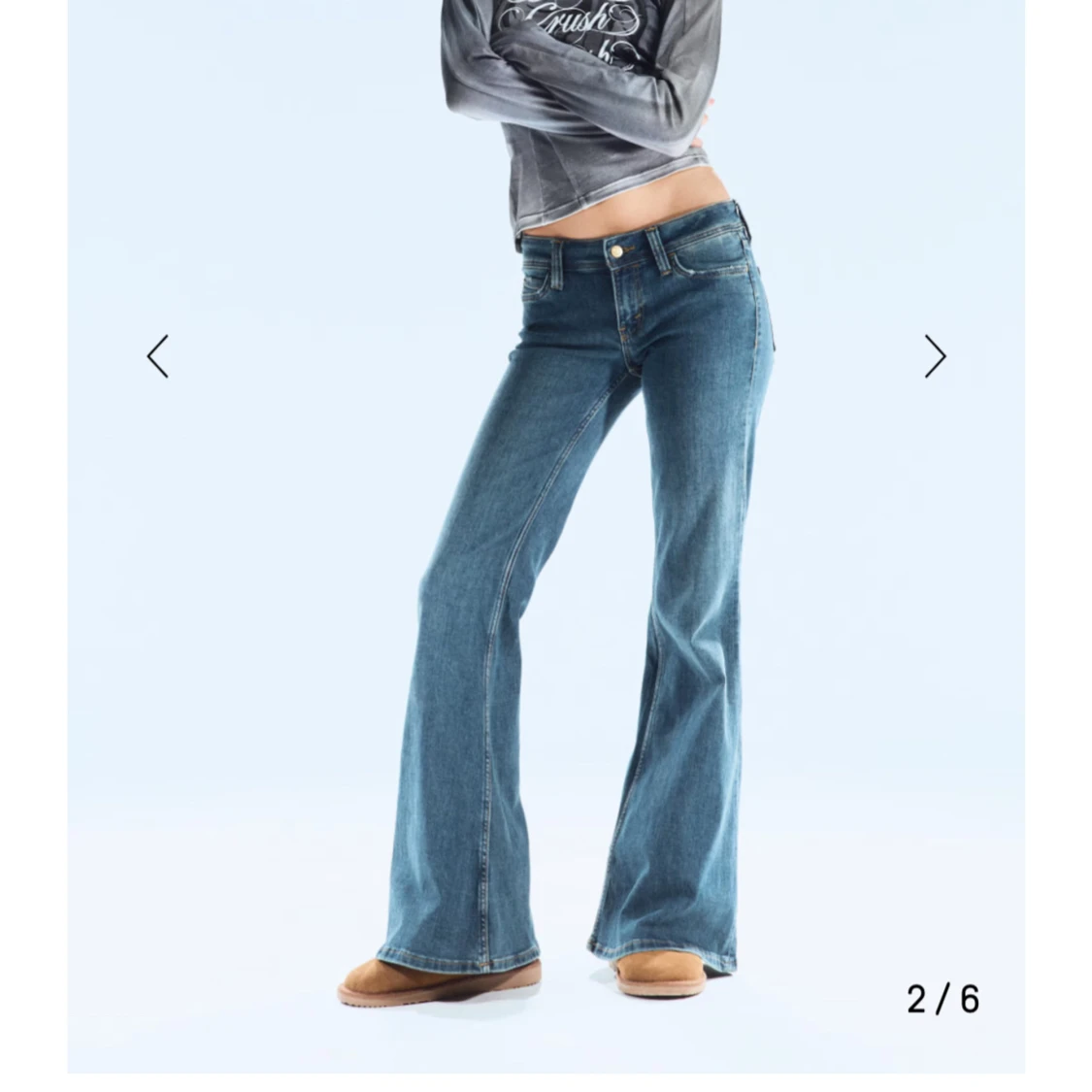 Blå bootcut jeans från Cheap Monday - 1