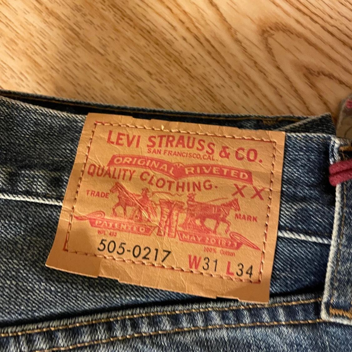 Levi's 505 jeans blå vintage 31/34 - 3