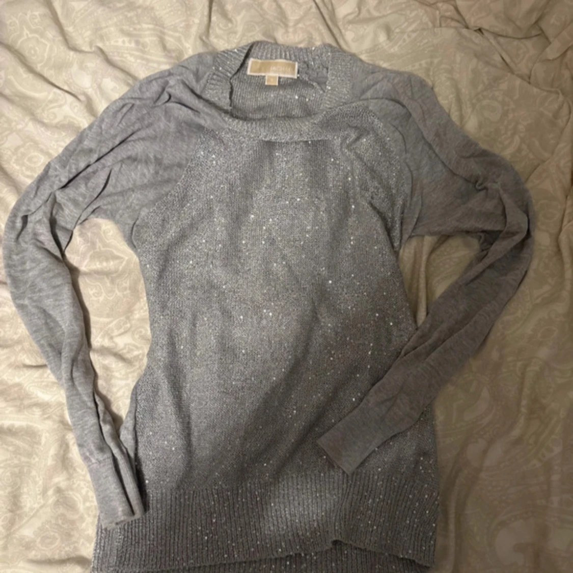 Grå glittrig stickad tröja Michael Kors - 1