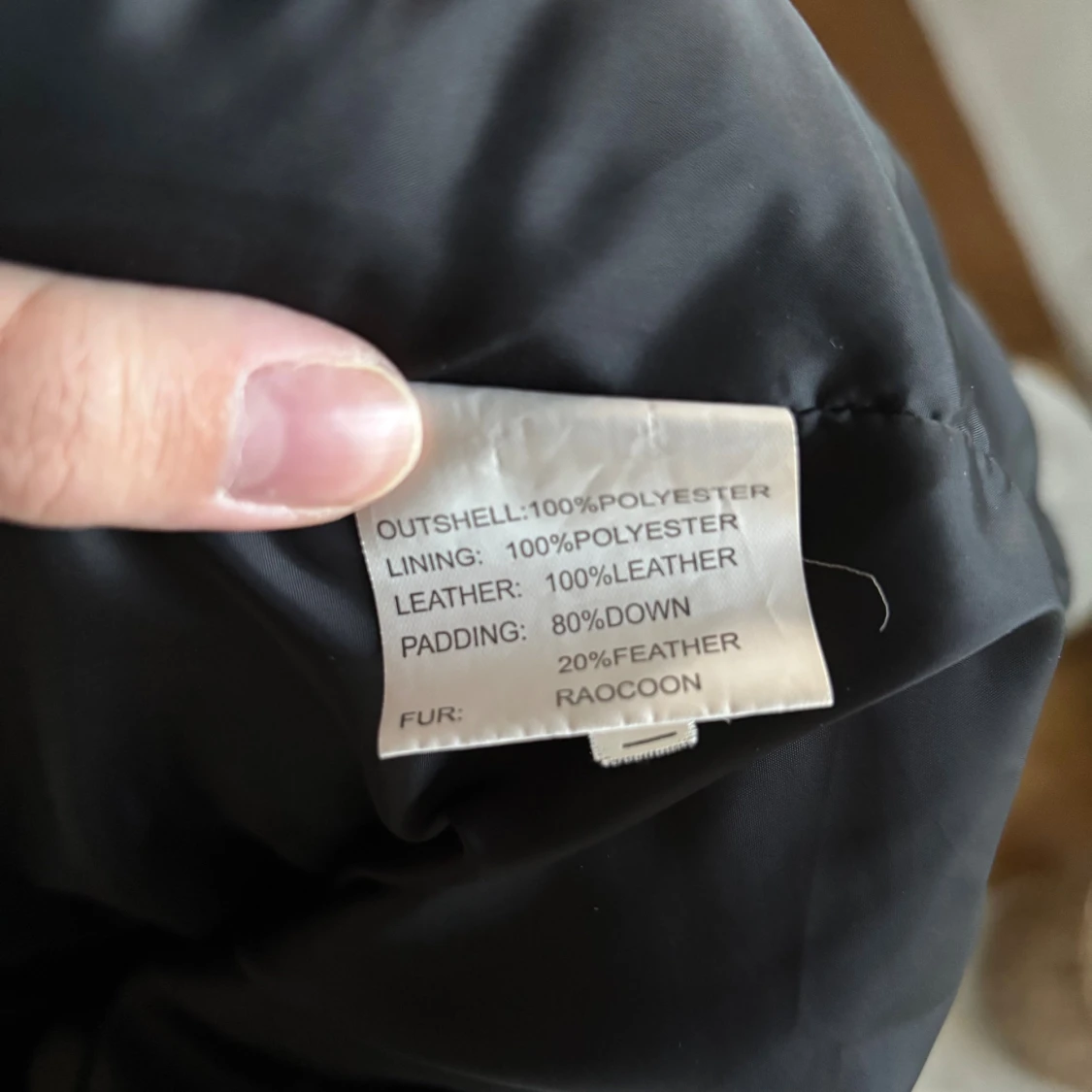 Svart dunjacka Bark of Sweden pälskrage strl 38 - 3