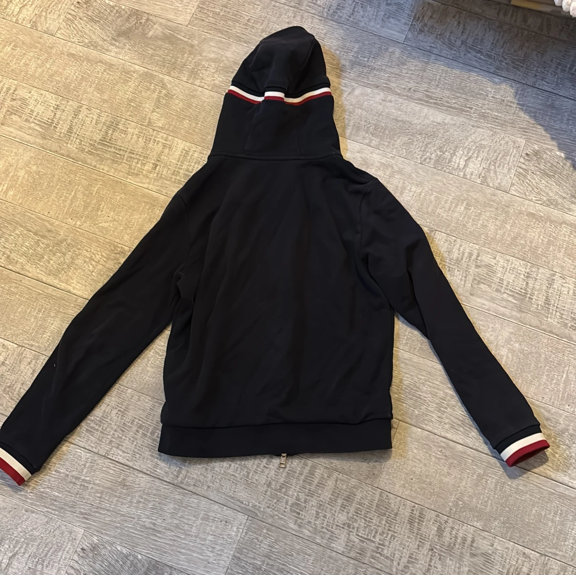 Mörkblå Moncler zip hoodie  - 3
