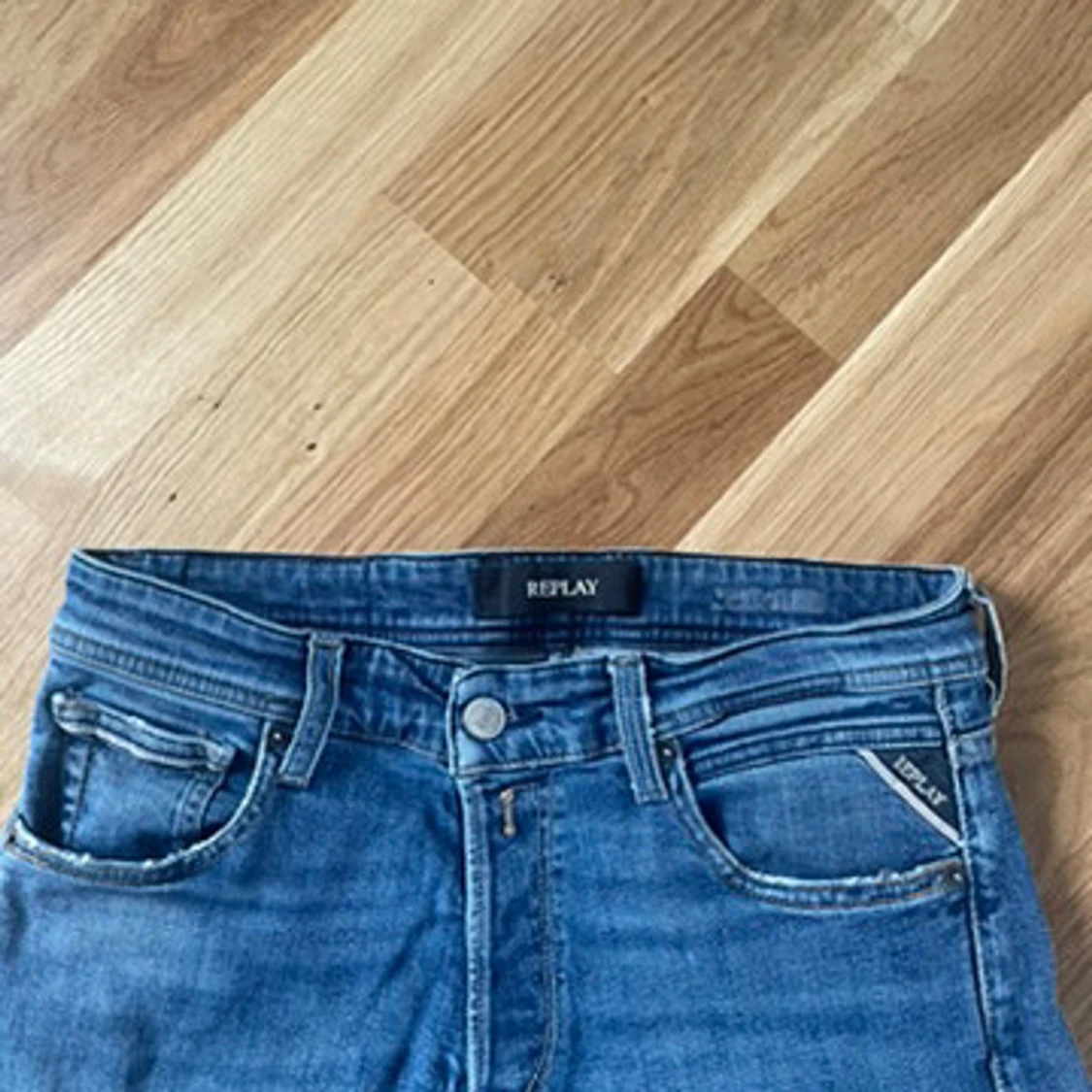 Blå Replay jeans straight fit - 1