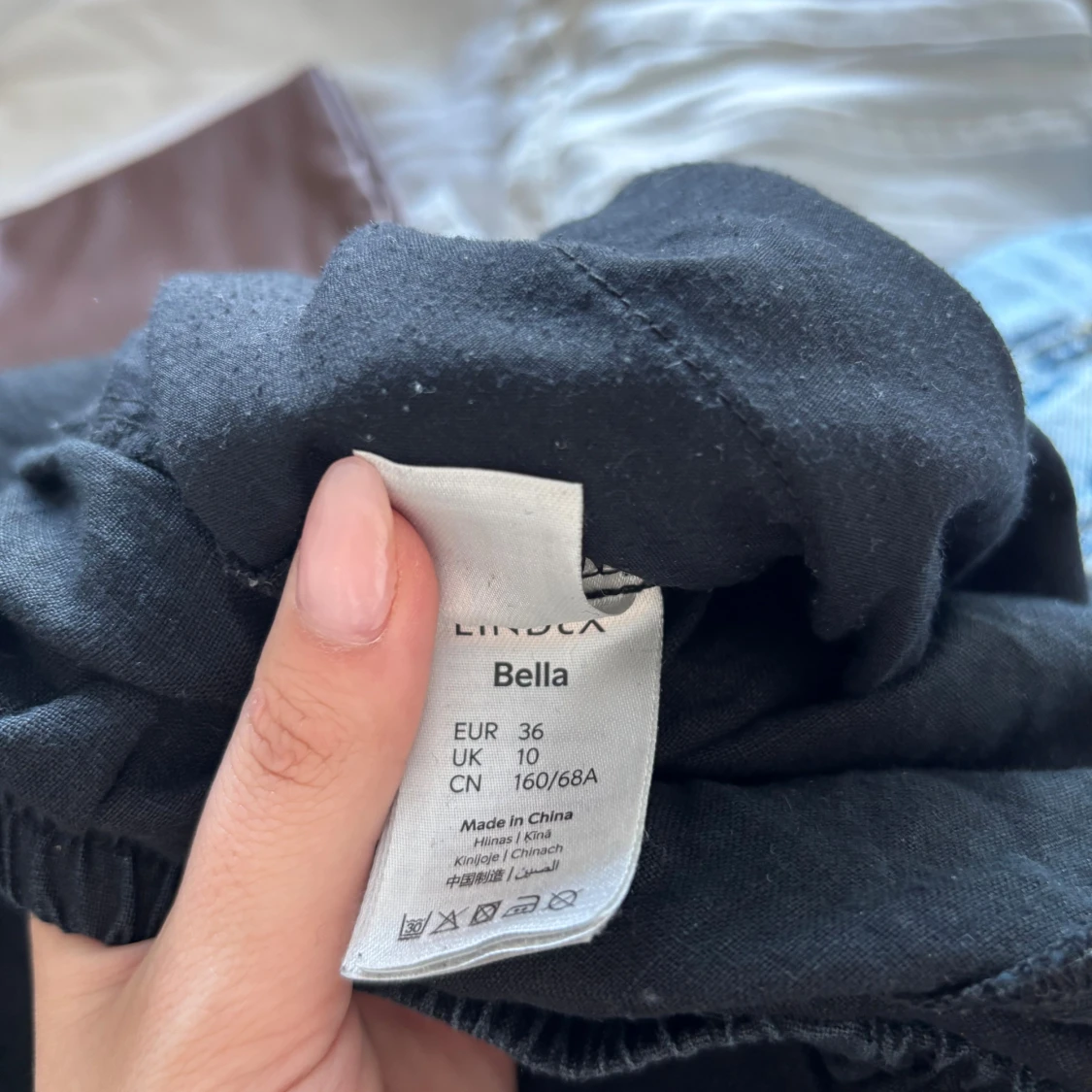 Svarta linnebyxor från Lindex Bella - 2