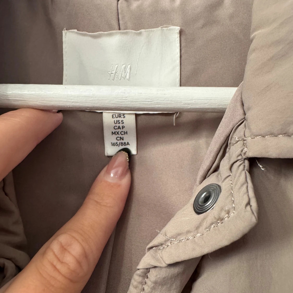 Beige oversized jacka med fickor - 4