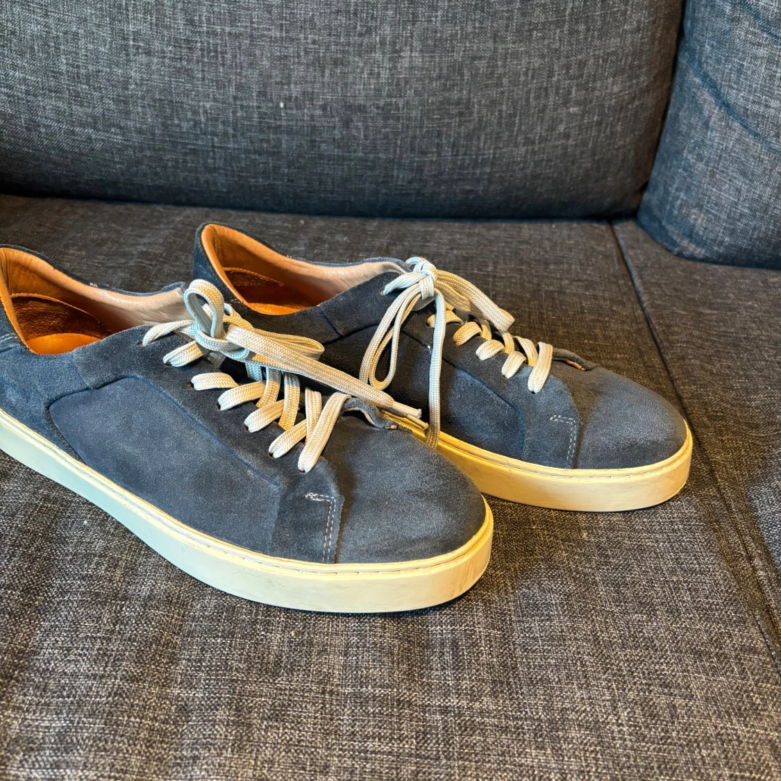 Blå mockasneakers från Kazar - 1