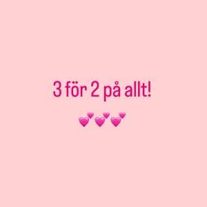 3 för 2 på allt jag säljer!💕💕 - Nu kan du köpa 3 varor och betala för 2 av dem och få den ena varan gratis!💕du väljer precis vilka saker du vill köpa! Kontakta mig om du är intresserad och passa verkligen på!!🤩🤩