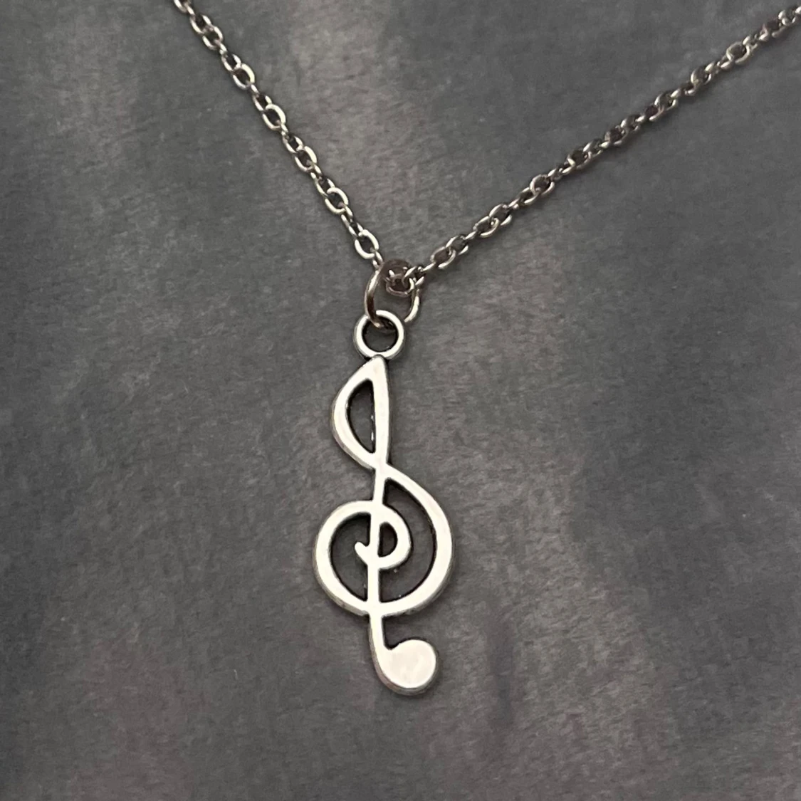 Halsband G-Klav Smycke Silver imitation - 1