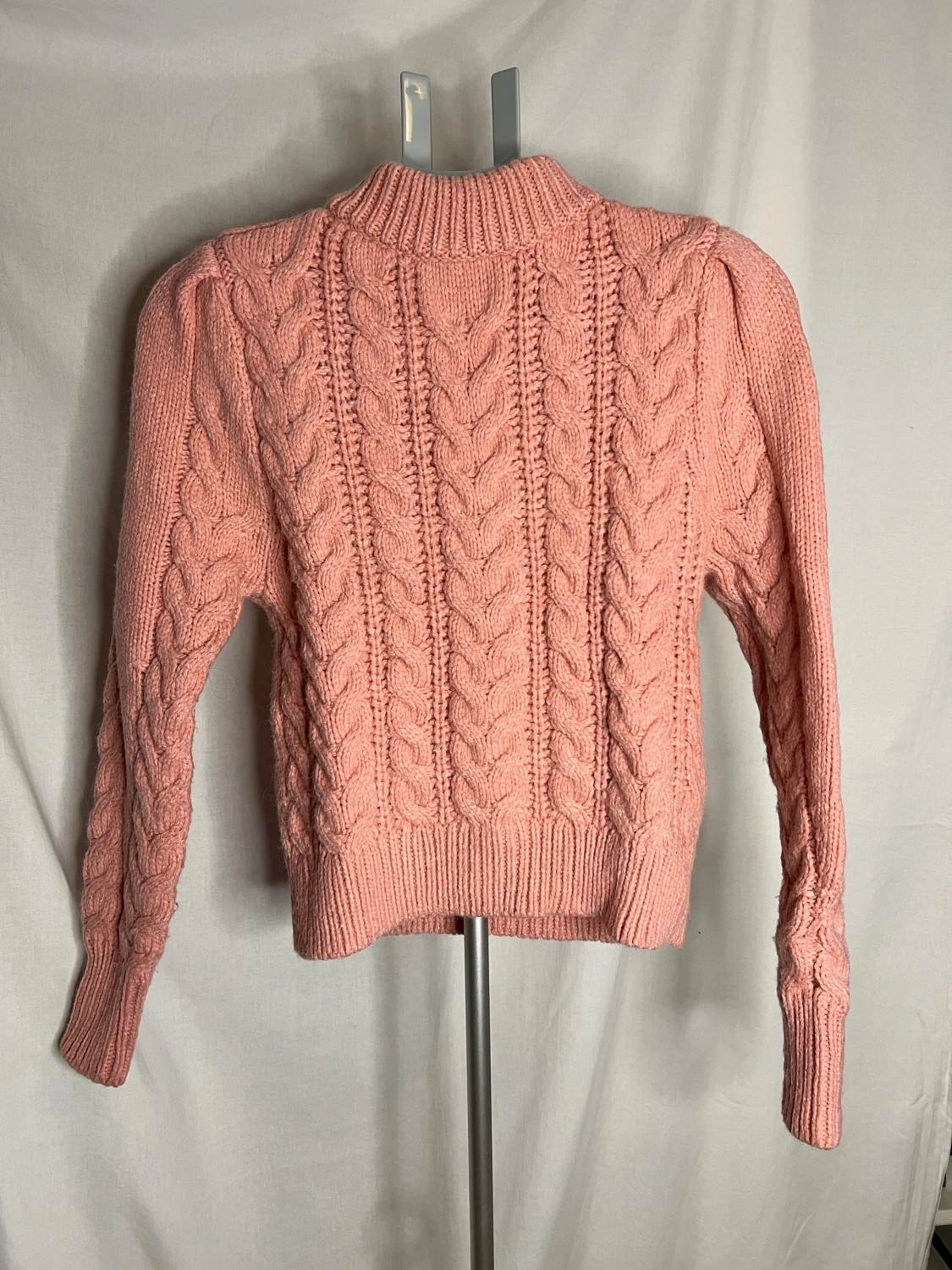 Rosa stickad tröja från H&M