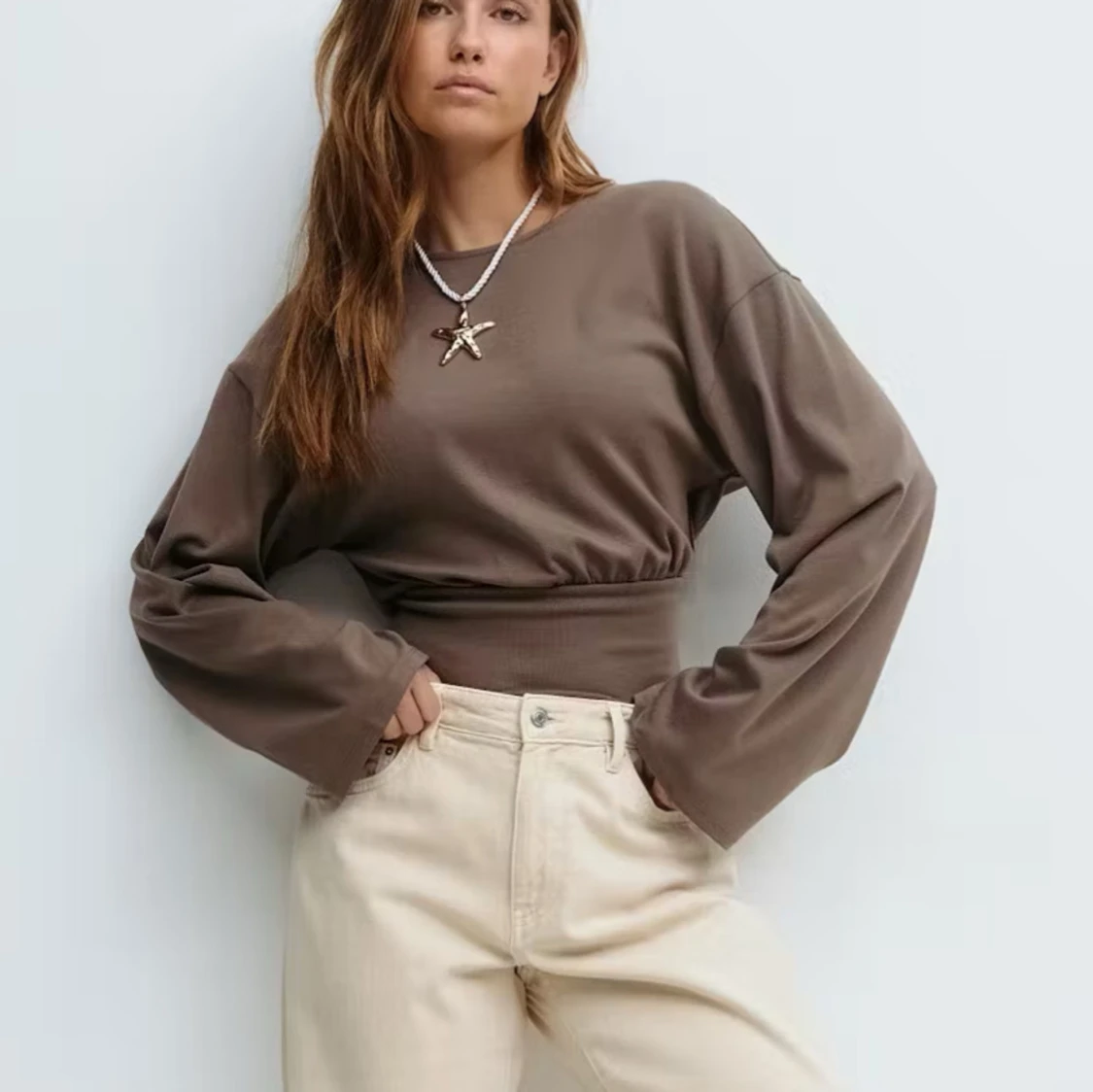 SVART figursydd wide sleeve top Gina - 1