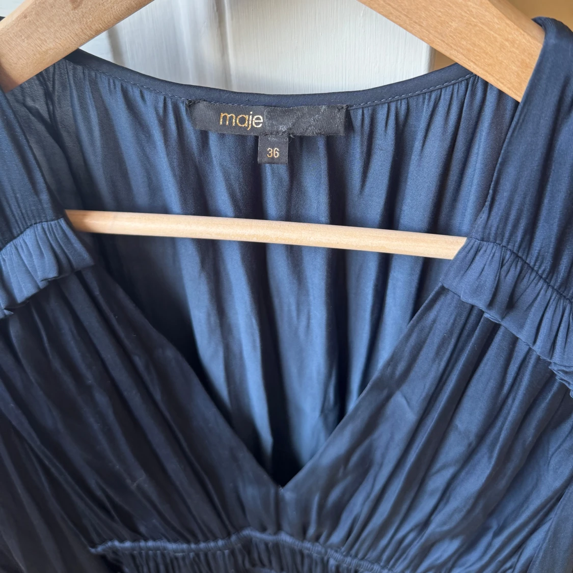 Mörkblå kortklänning från Maje - 3