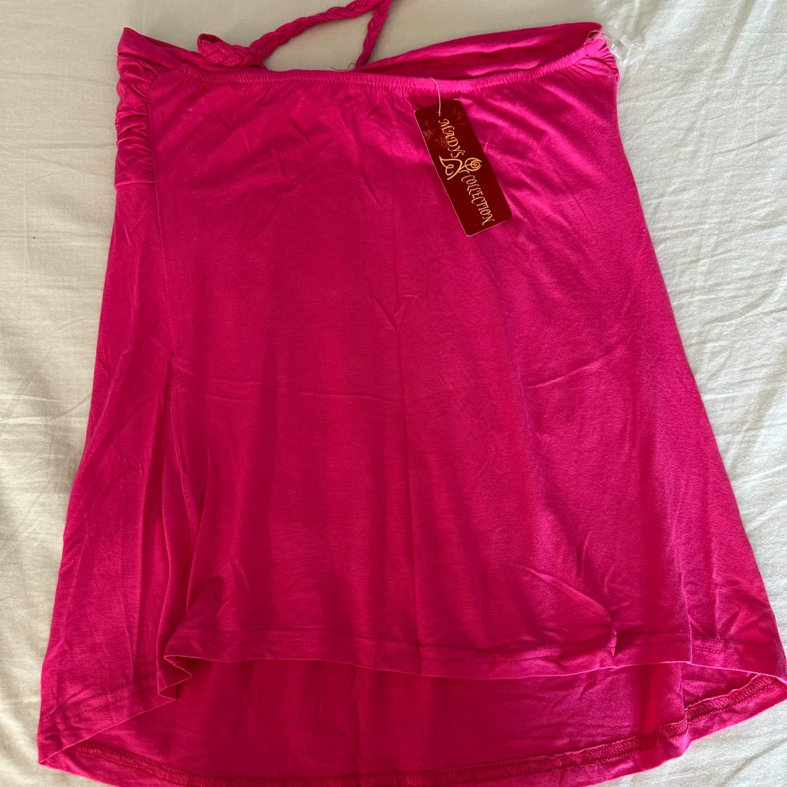 Rosa bandeau topp med strassdetalj - 1