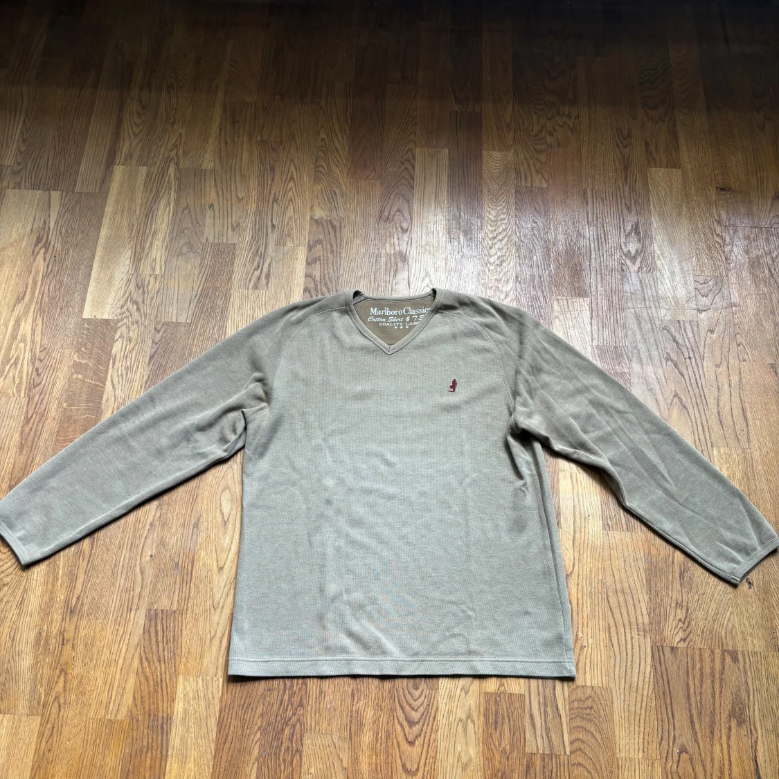 Beige v-ringad tröja Marlboro Classics - 2