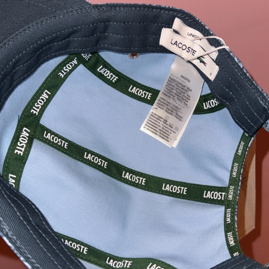 Blå mönstrad keps från Lacoste - 3