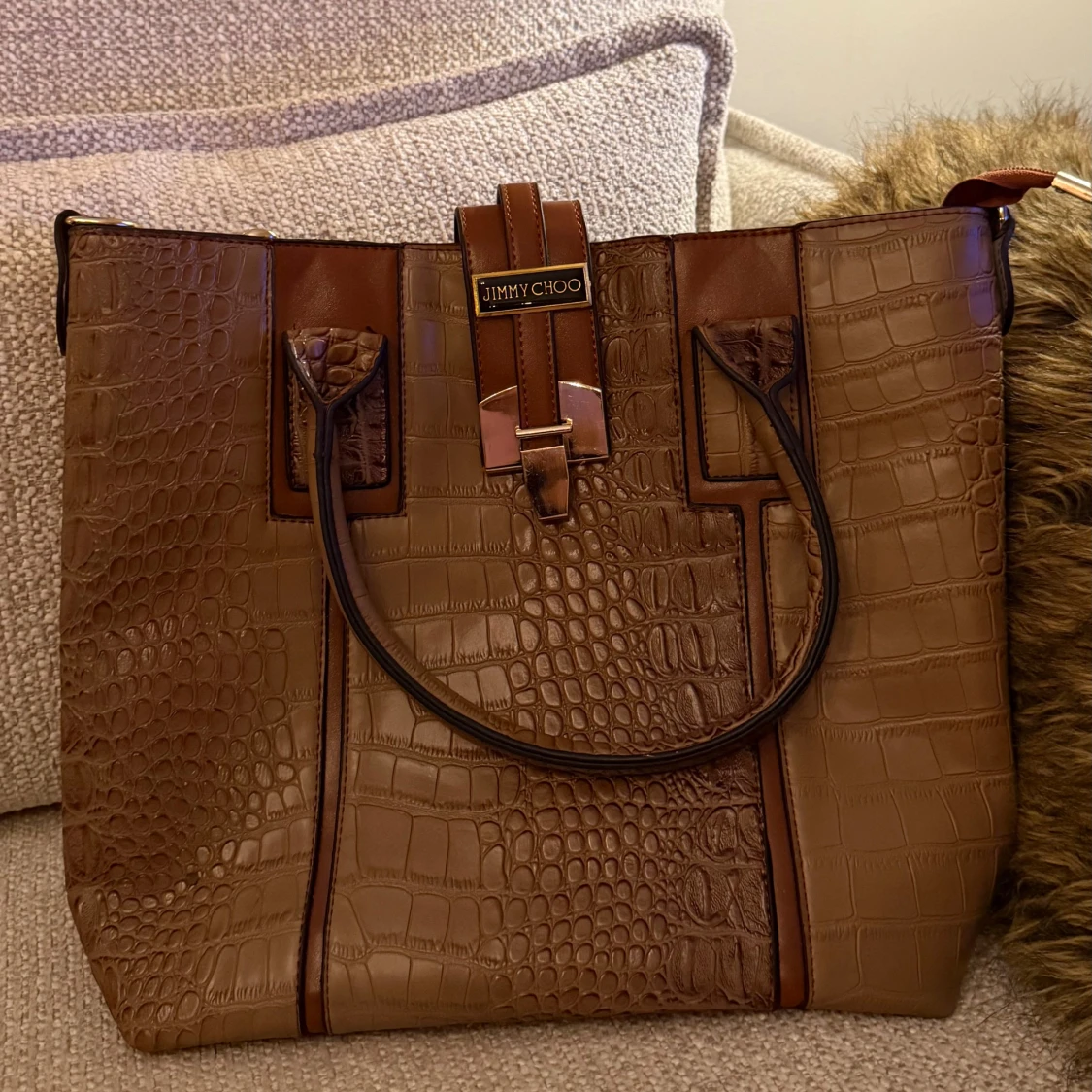 Brun handväska från Jimmy Choo