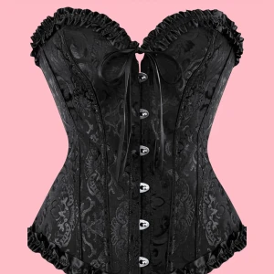 Svart corsett med snörning  - Säljer denna corsett eftersom den ej passade mig , aldrig använd utan bara testad på en gång . Har xs och råkade klicka hem S 💓💓