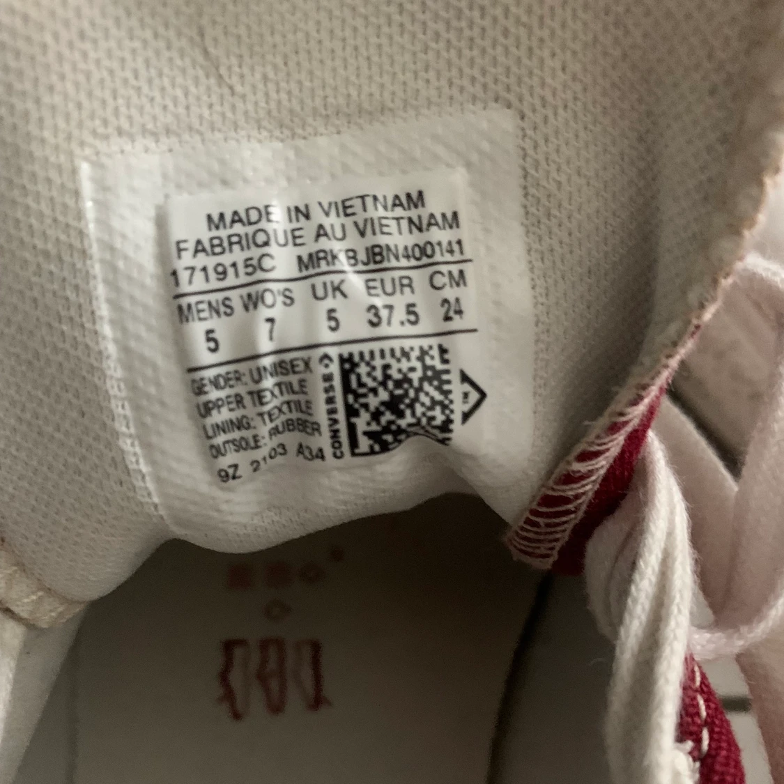 Vinröda converse - 91