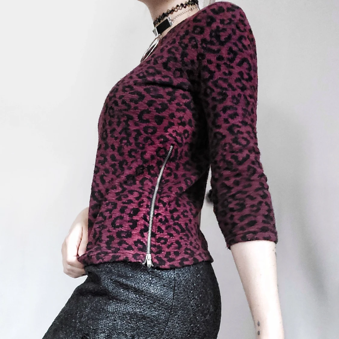 Leopardmönstrad tröja 🖤 - 90