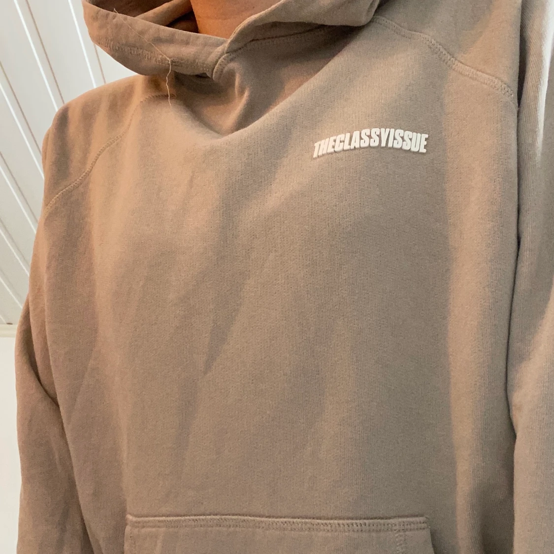 Beige hoodie 