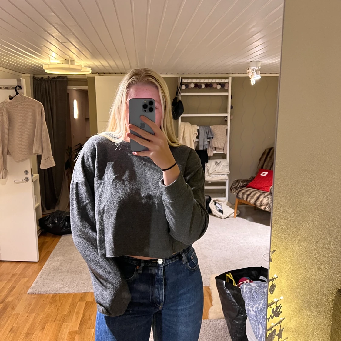 Croppad sweater - 90