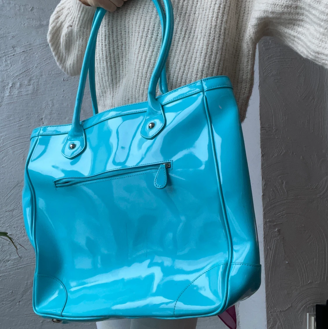 Superfin blå vintage väska! - 90