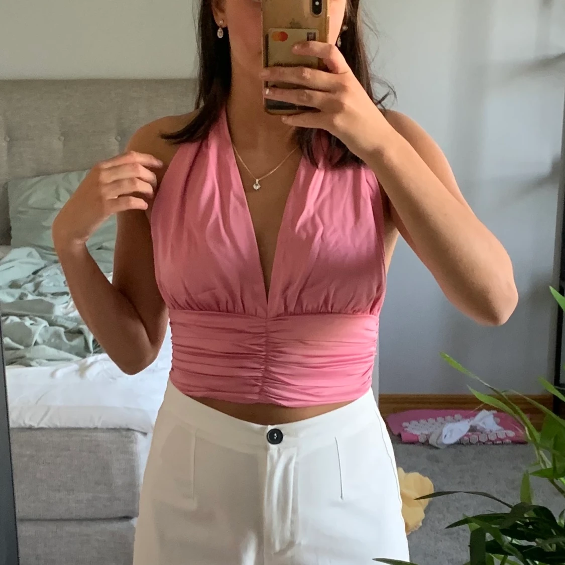 Rosa halter neck topp 