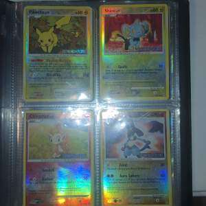  Intressekoll. pikachu, shinks, Chimchar,Lucario i diamond and pearl från 2007. Kom med bud. Dm för mer bilder mm.