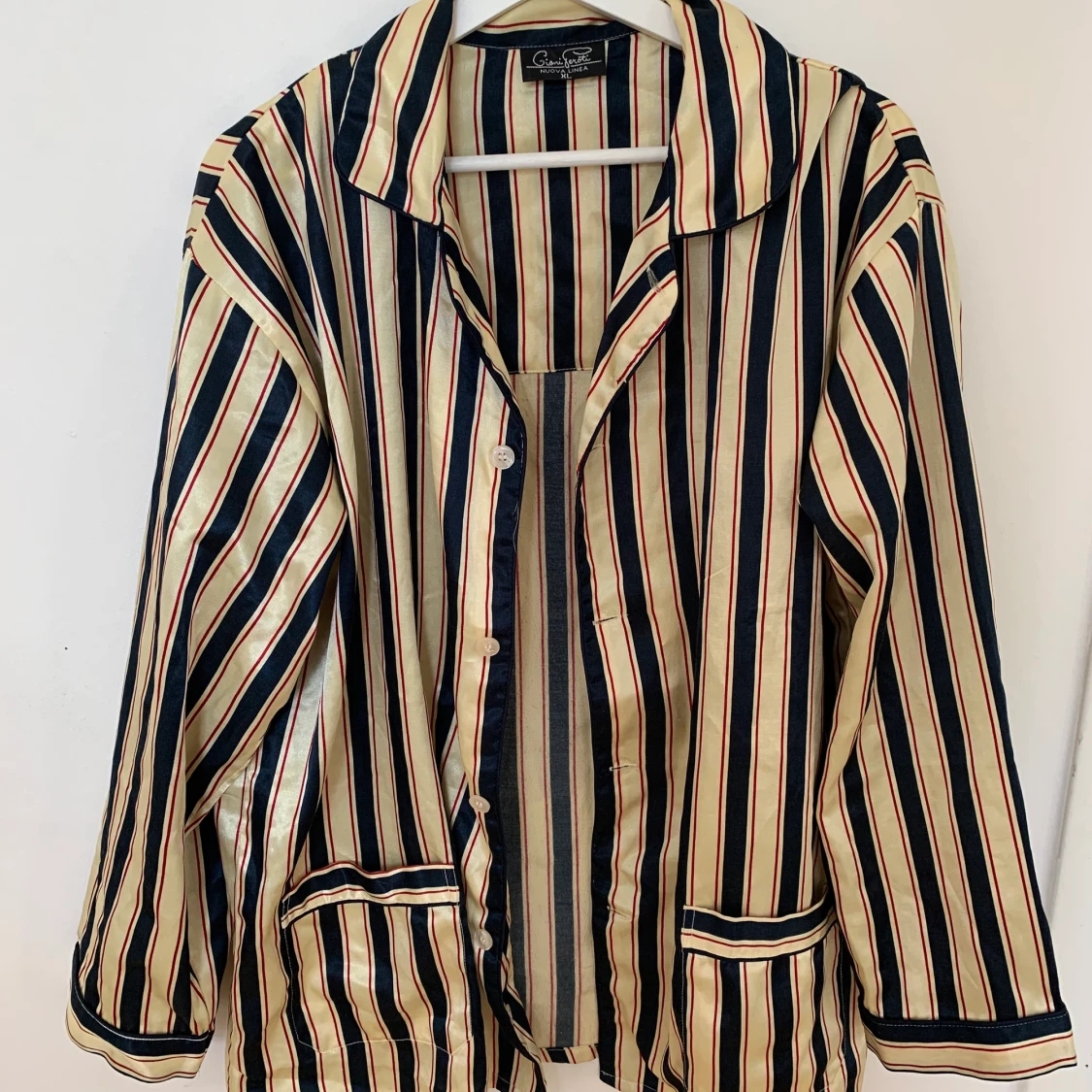 Randig pyjamasskjorta  - 90