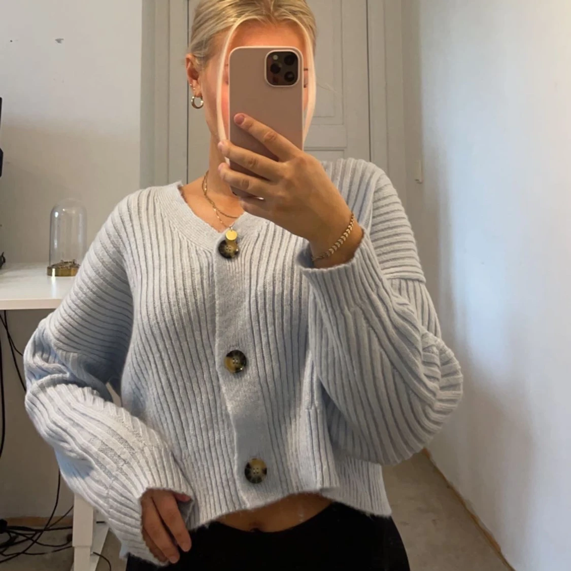 Stickad kofta/tröja