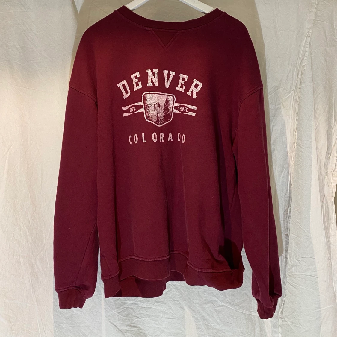 Röd Vintage Denver Sweatshirt