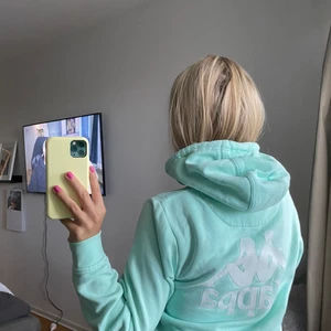 kappa hoodie - säljer denna sjukt fina hoodie från märket kappa💕 använd 2-3 ggr men sparsamt använd!