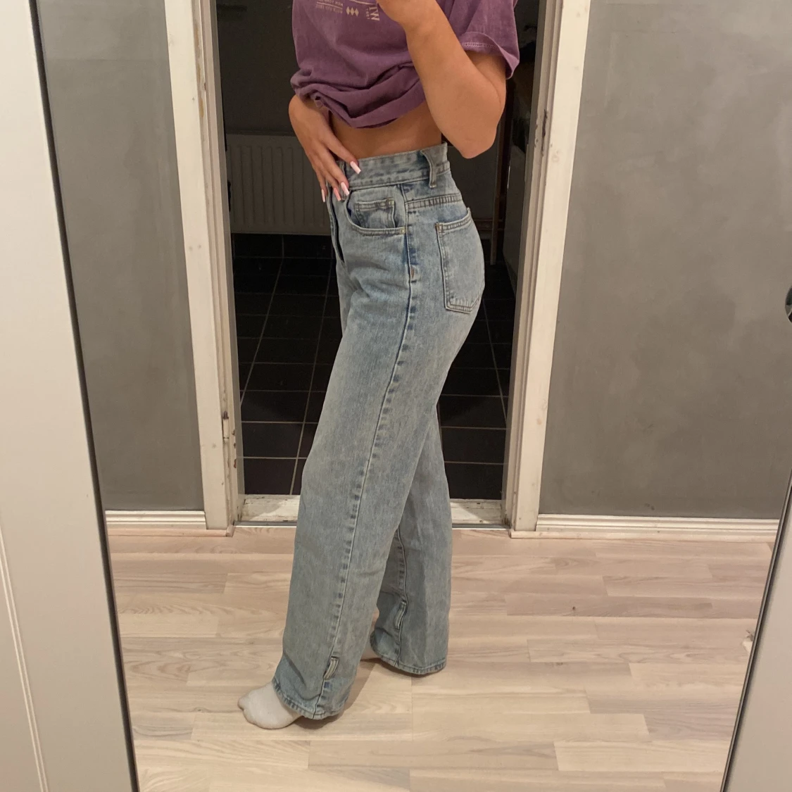 ljusblåa jeans storlek EU 32 - 90