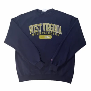 Champion West Virginia Sweatshirt - Vintage champion sweatshirt som sitter snyggt  och är i bra skick, prutbar.
