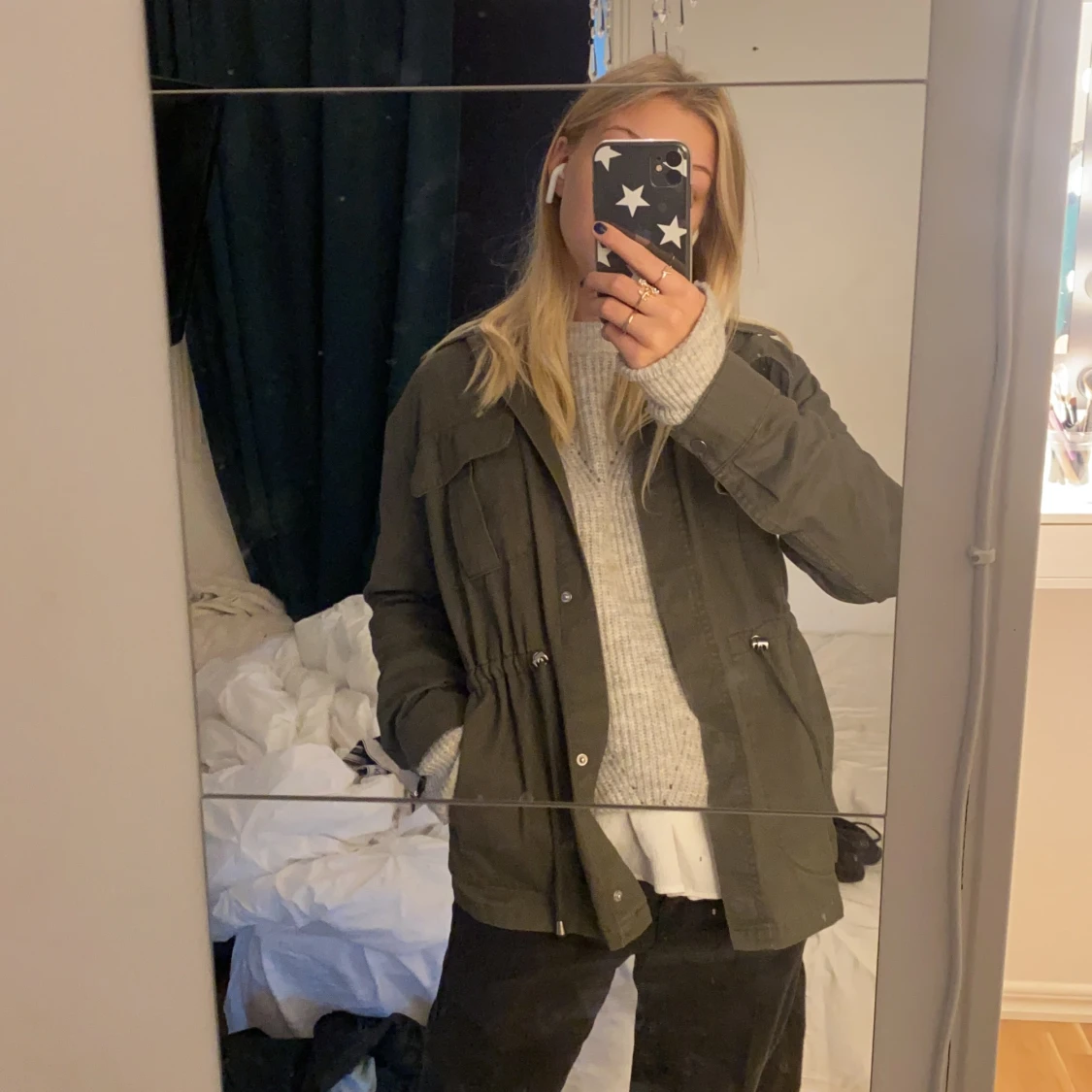 grön jeans jacka - 90