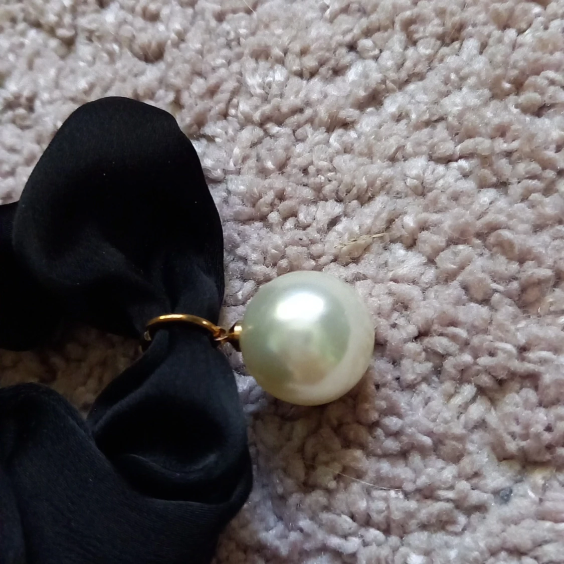 Svart scrunchie - 91