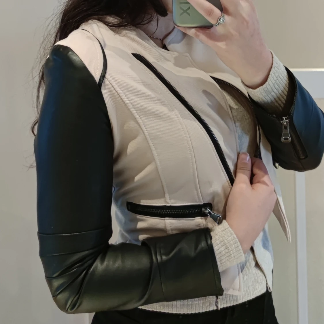 Kombinerad skinnjacka strl XS - 90