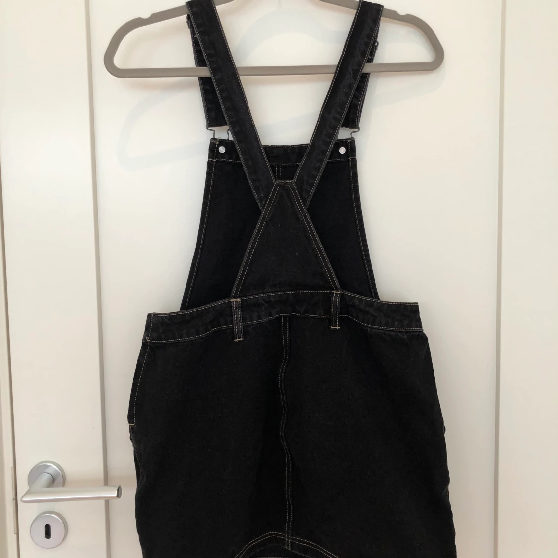 Jeansklänning med hängsel - 90