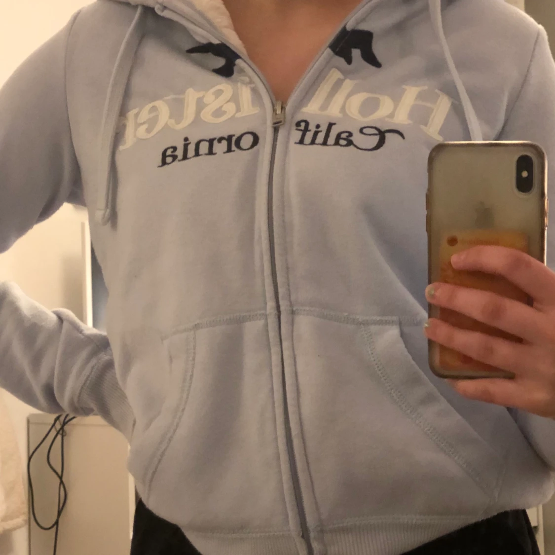 Blå hollister kofta