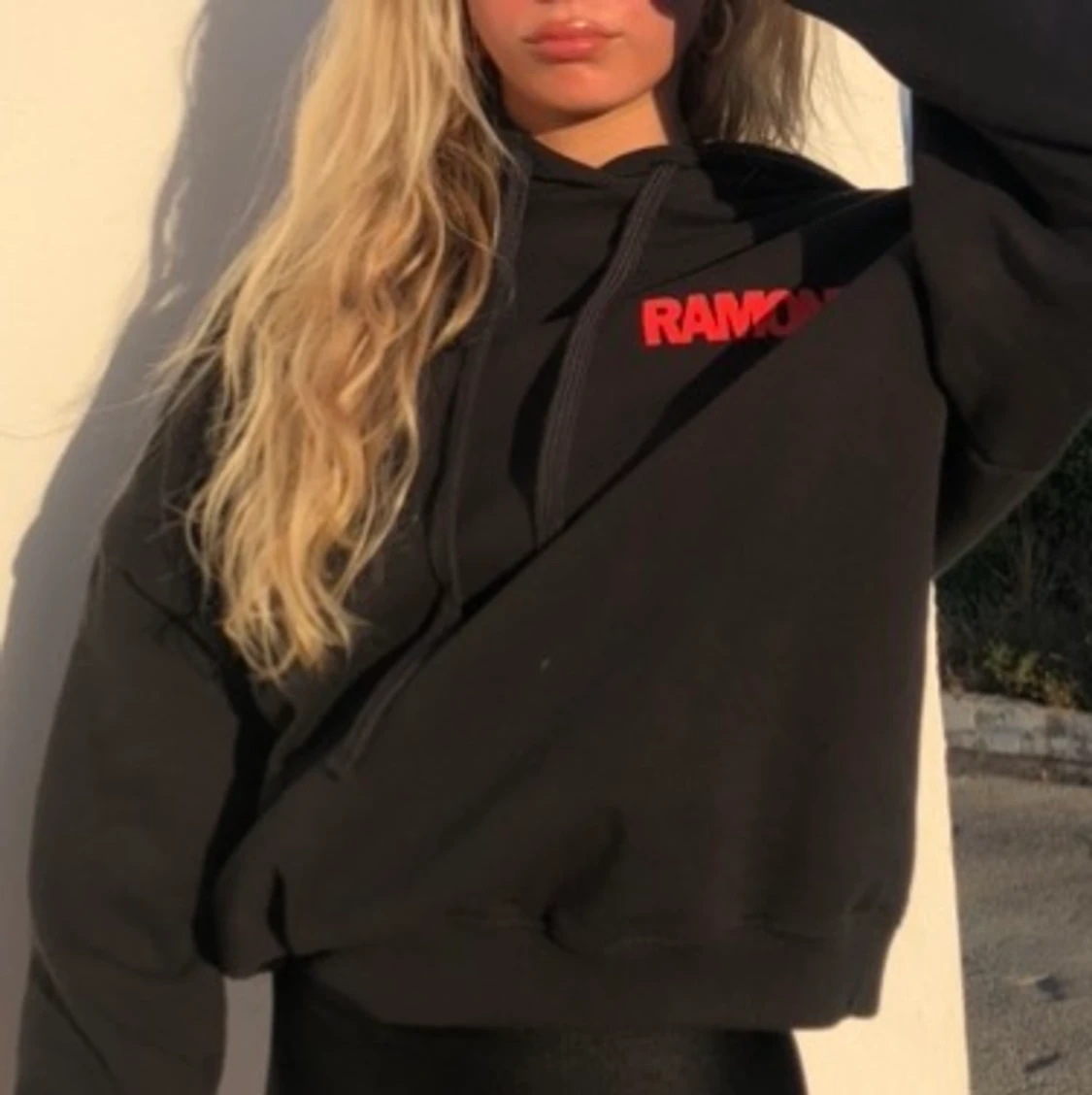 Hoodie med tryck - 91
