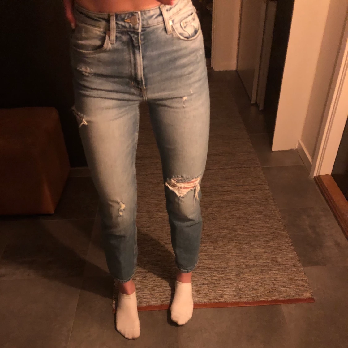 Högmidjade jeans storlek 34
